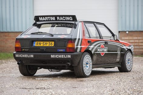 Martini Racing spoiler sticker - decal - rear side - White